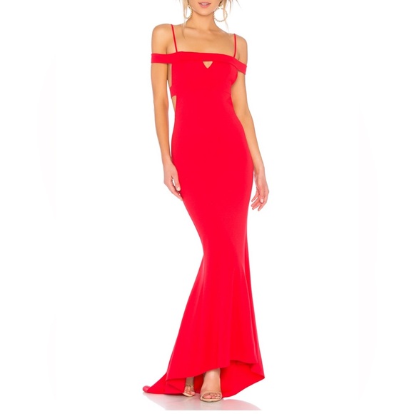 NWT Lovers and Friends Cece Gown in Red Rose XXS - Picture 2 of 6